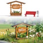 Preview: BUSCH 1144 H0 Ortseingangsschild aus Holz (Fertigmodell) 