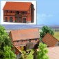 Preview: BUSCH 1507 H0 Scheune mit großem Stall 