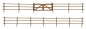 Preview: FALLER 180430 H0 Koppelzaun I, 876 mm 