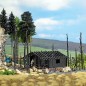 Preview: BUSCH 1853 H0 Abgebrannte Waldhütte 