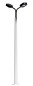 Preview: BUSCH 4139 H0 Betonmast mit 2 Leuchten 