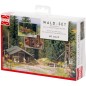 Preview: BUSCH 6042 H0 Wald-Set Waldhütte mit Zubehör 
