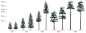Preview: BUSCH 6155 H0 2 Schnee-Kiefern 130/160 mm 