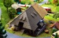 Preview: FALLER 130534 H0 Schwarzwaldhof mit Strohdach 