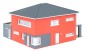 Preview: FALLER 130743 H0 WeberHaus CityLife, rot 