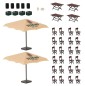 Preview: FALLER 180437 H0 Biergarten-Set Veltins 