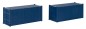 Preview: FALLER 182054 H0 20' Container, blau, 2er-Set 