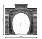 Preview: NOCH 34851 N Tunnel-Portal 1-gleisig, 7,9 x 7,6 cm 
