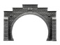 Preview: NOCH 34852 N Tunnel-Portal 2-gleisig, 12,3 x 8,5 cm 