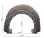 Preview: NOCH 58040 H0 ICE Tunnel-Portal, 18 x 23 cm 