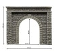 Preview: NOCH 58061 H0 Tunnel-Portal 1-gleisig, 15 x 12,5 cm 