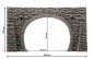 Preview: NOCH 58248 H0 Tunnel-Portal 2-gleisig, 23,5 x 13 cm 