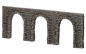 Preview: NOCH 58260 H0 Arkadenmauer offen, 27 x 10 cm 