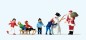 Preview: Preiser 10626 H0 Weihnachtsmann, Kinder, Schneemann 