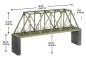 Preview: NOCH 67029 H0 Kastenbrücke, 36 cm lang 