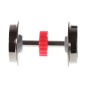 Preview: Roco 145433 H0 Radsatz mit Zahnrad ohne Haftringe, 1,2 mm Spurkranz