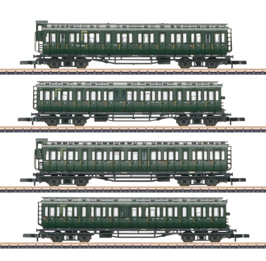 Märklin 87565 Spur Z Reisezugwagen, DB 4er-Set 