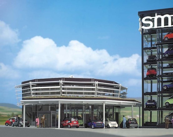 BUSCH 1000 H0 Smart Verkaufsgebäude 