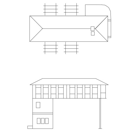 Preview: Auhagen 11386 H0 Brückenstellwerk 