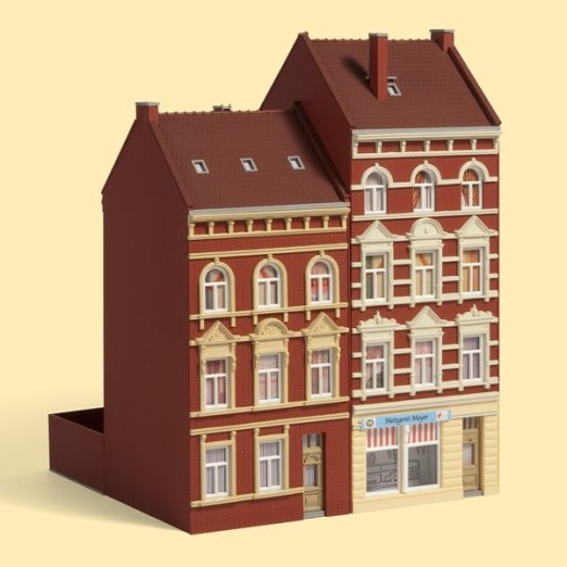 Preview: Auhagen 11417 H0 Stadthäuser Schmidtstraße Nr. 27/29 