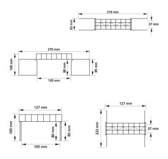 Preview: Auhagen 11441 H0 Blechträgerbrücke 