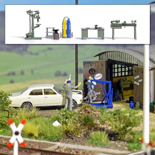 BUSCH 1185 H0 Handwerker-Werkstatt 