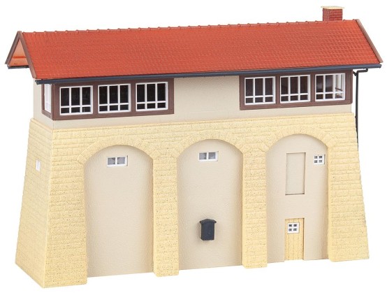 Preview: FALLER 120103 H0 Stellwerk mit Sandsteinsockel 