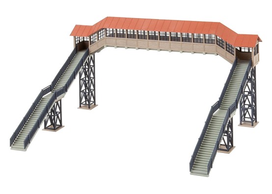 Preview: FALLER 120109 H0 Fußgängerbrücke mit Überdachung 