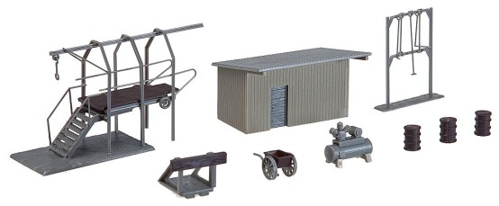 Preview: FALLER 120139 H0 Kompressorhaus mit Zubehör 