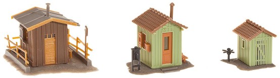 Preview: FALLER 120140 H0 3 Streckenhäuschen 