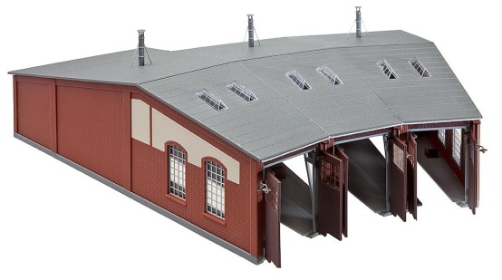 Preview: FALLER 120176 H0 Ringlokschuppen, 3-ständig 