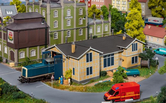 FALLER 120287 H0 Lokschuppen, 1-ständig 