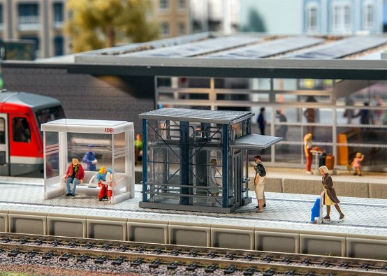 FALLER 120297 H0 Moderner Aufzug mit Antrieb 