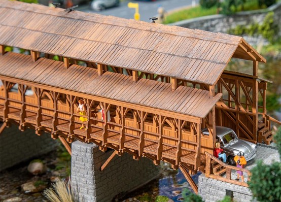 Preview: FALLER 120527 H0 Eisenbahn-Holzbrücke 