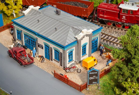 Preview: FALLER 130140 H0 Motorradgeschäft 