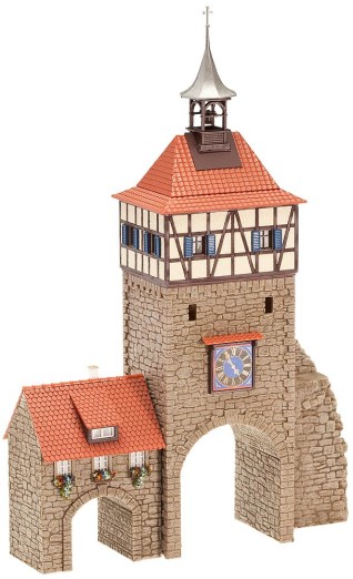 Preview: FALLER 130406 H0 Stadttor mit Torhaus 