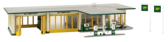 Preview: FALLER 130592 H0 Große BP-Tankstelle 