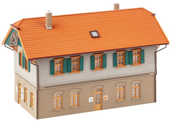 Preview: FALLER 130595 H0 Wohnhaus mit Dorfladen 