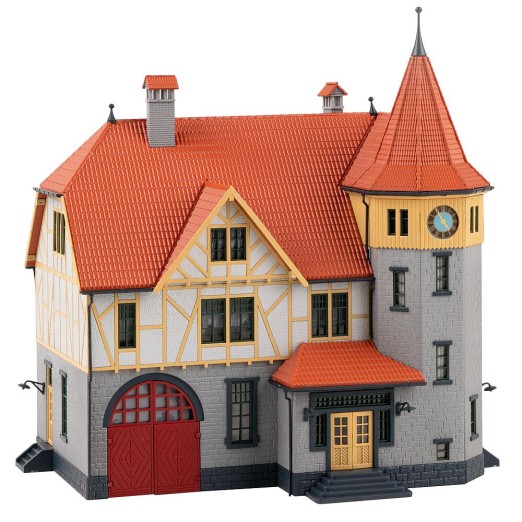Preview: FALLER 130649 H0 Rathaus mit Feuerwehrgarage 