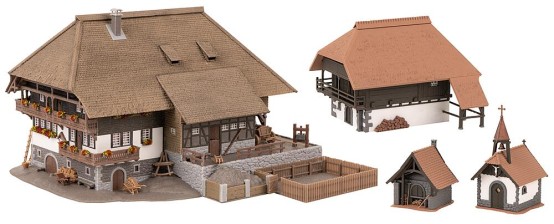 Preview: FALLER 130677 H0 Schwarzwald-Set Vogtsbauernhof 