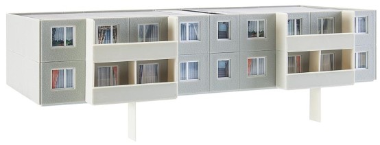 Preview: FALLER 130802 H0 Plattenbau P2 Ergänzung 
