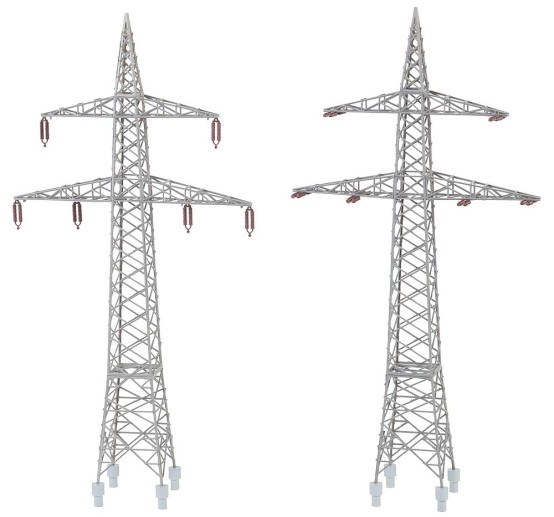 Preview: FALLER 130898 H0 2 Freileitungsmasten (100 kV) 