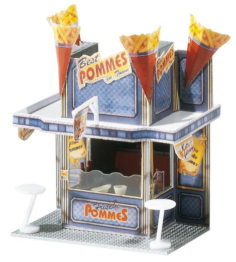 Preview: FALLER 140444 H0 Kirmesbude Pommes XXL 