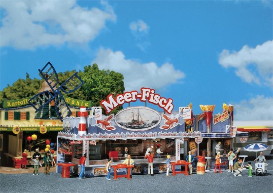 FALLER 140445 H0 Kirmesbude Meer-Fisch 