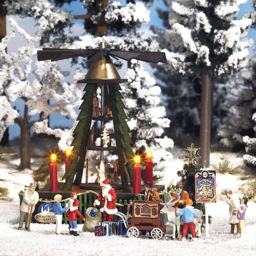 BUSCH 1415 H0 Weihnachtspyramide 
