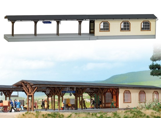 Preview: BUSCH 1467 H0 Bahnsteig mit Unterführung Adorf 