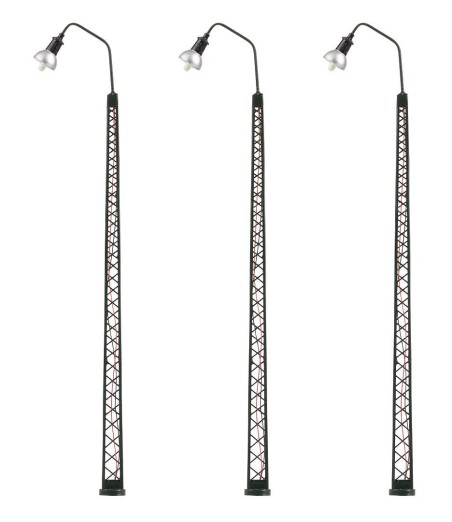 FALLER 180117 H0 LED-Gittermast-Bogenleuchte, warmweiß , 3 Stück
