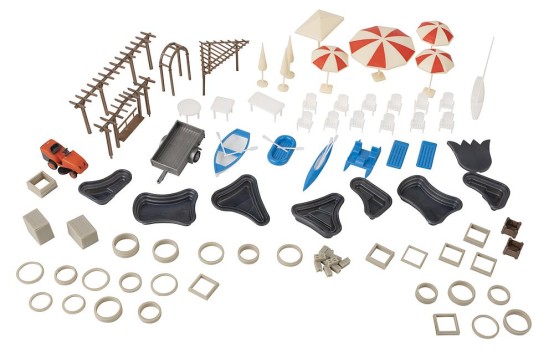 Preview: FALLER 180342 H0 Ausgestaltungs-Set Garten-Center 