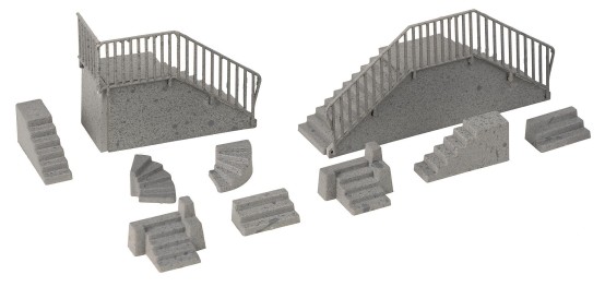 Preview: FALLER 180378 H0 Treppen-Set 