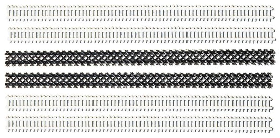 Preview: FALLER 180402 H0 Zaun-Sortiment, in 2 Farben, 1080 mm 
